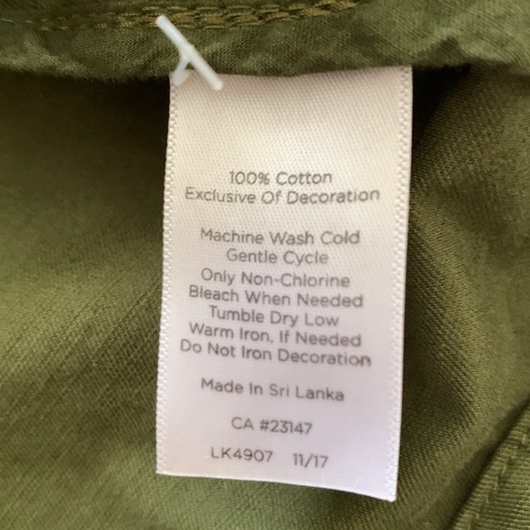 Talbots green cotton jacket - Picture 2 of 3